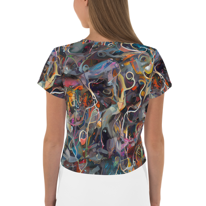 Women's Crop Tee - Chromatic Entanglement