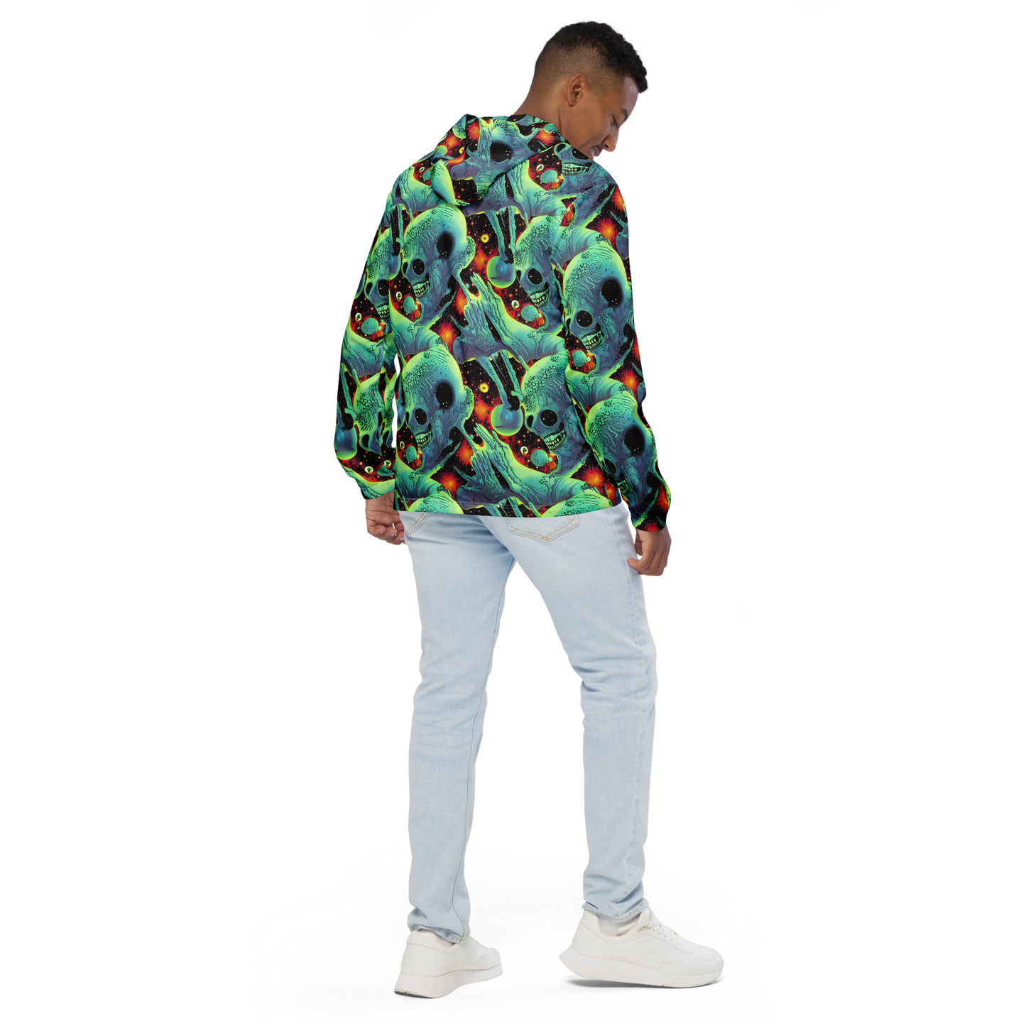 Men's Windbreaker - Galactic Grotesque