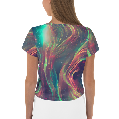 Women's Crop Tee - Temple Wave