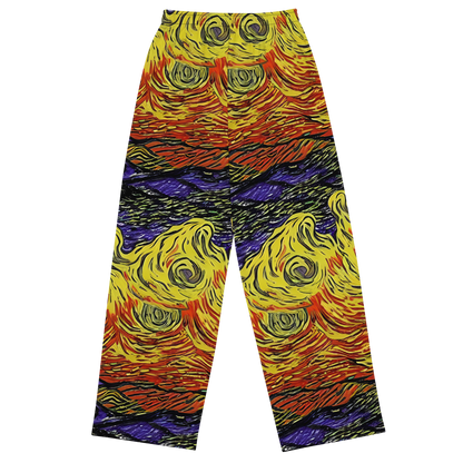 Wide-Leg Pants - Dancing Solar Flare