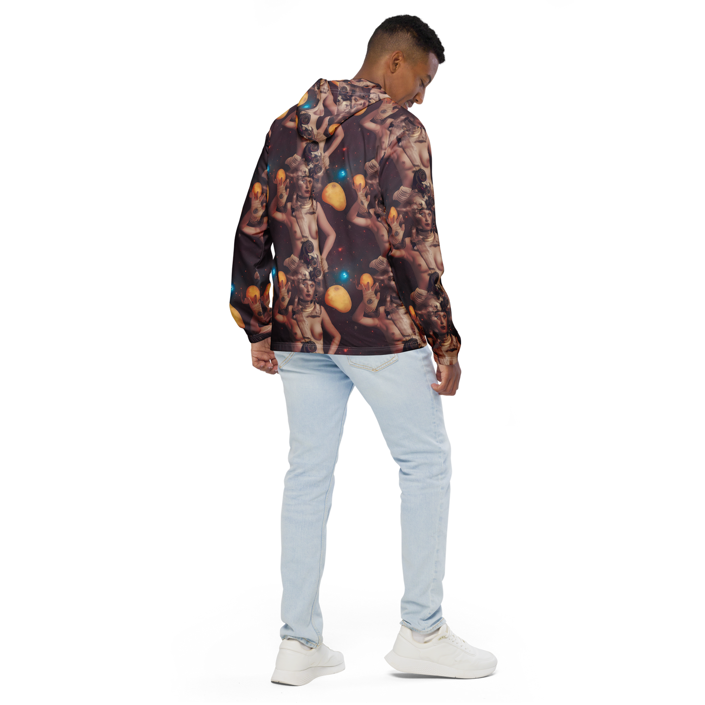 Men's Windbreaker - Nebula Siren