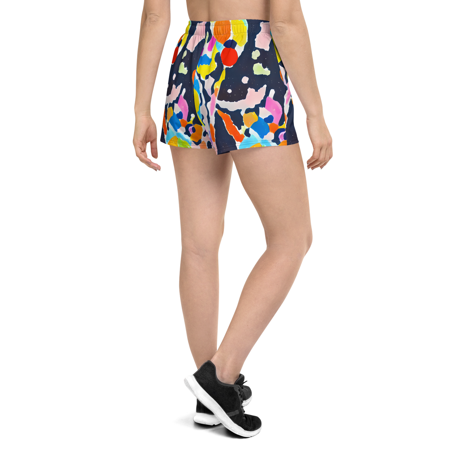 Women’s Athletic Shorts - Kaleido Burst