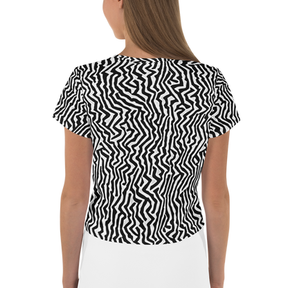 Women's Crop Tee - Static Swirl