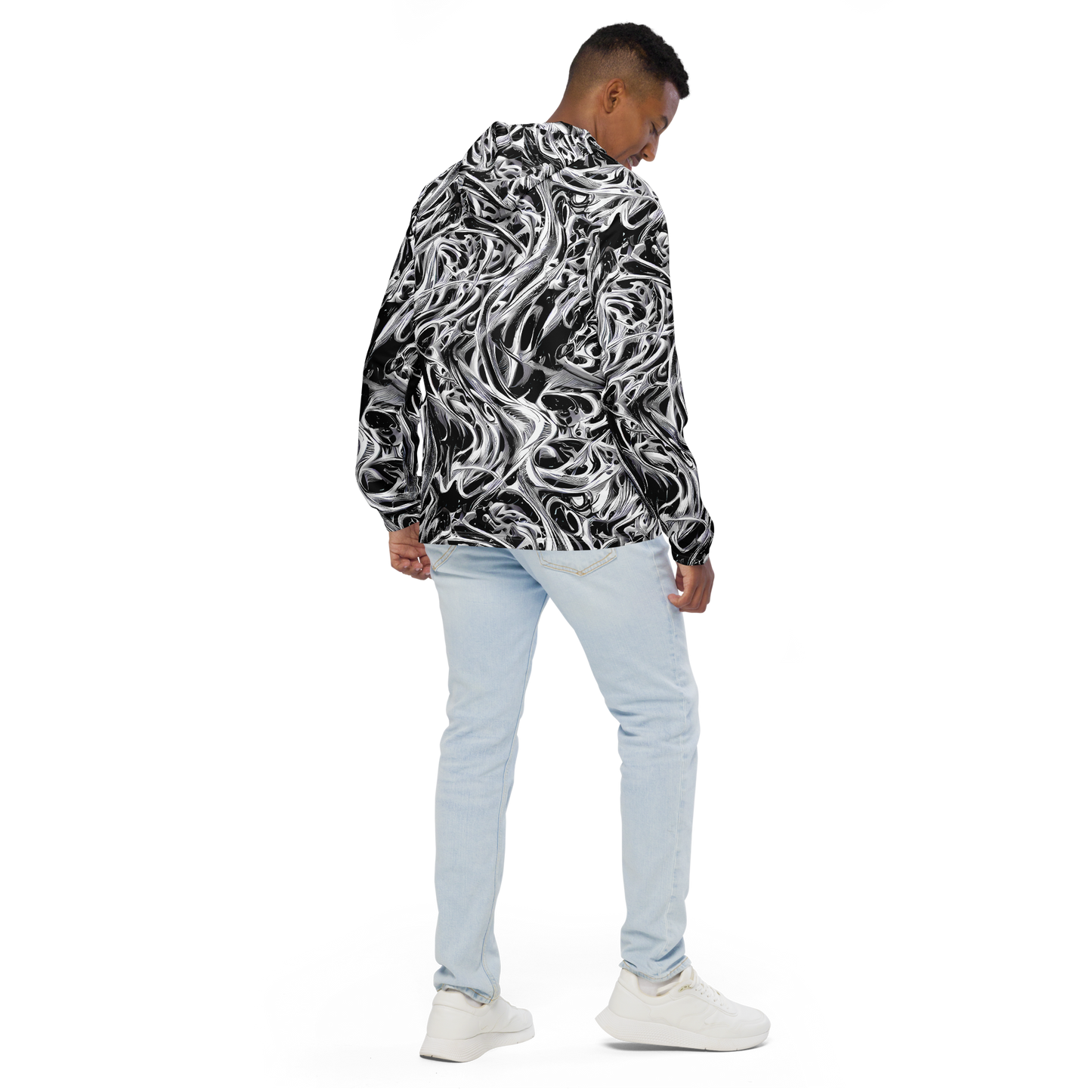 Men's Windbreaker - Silver Shadows