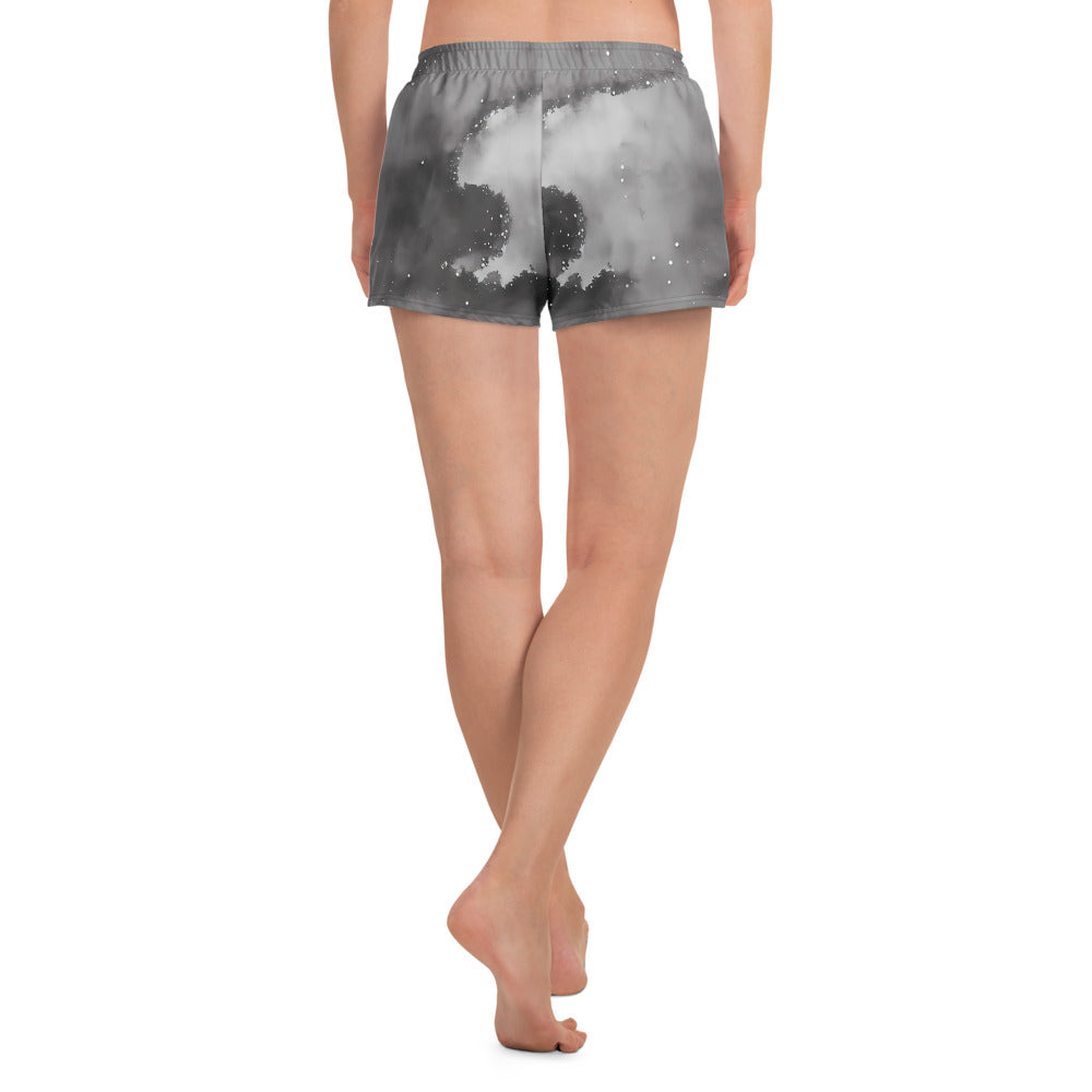 Women’s Athletic Shorts - Monochrome Dreams