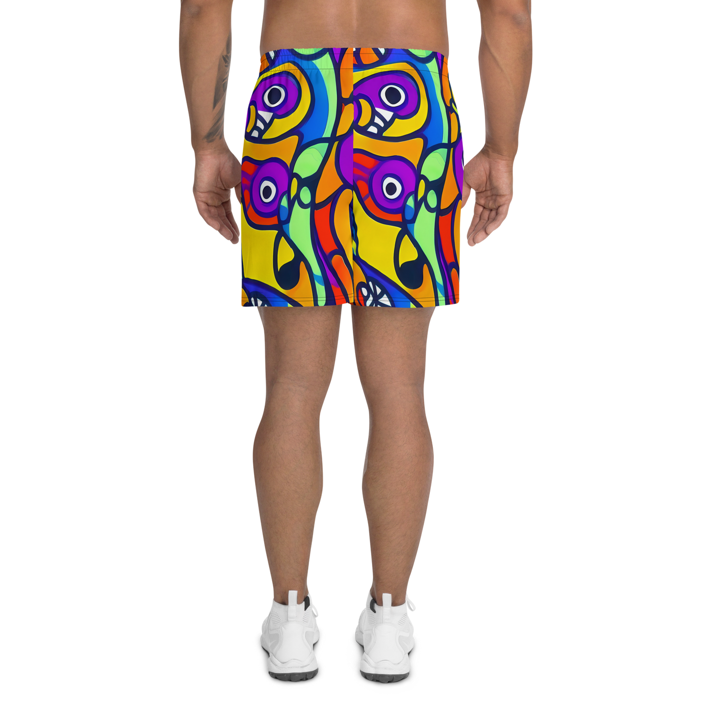 Men's Athletic Shorts - Kaleido Fish