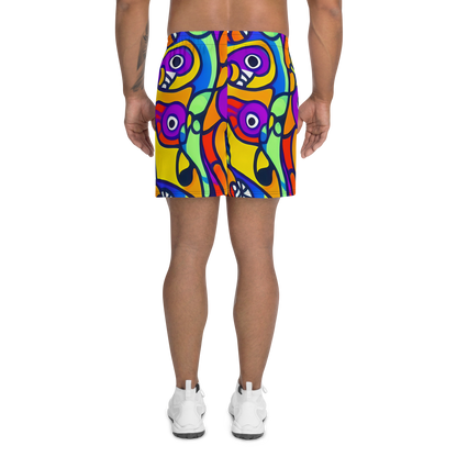 Men's Athletic Shorts - Kaleido Fish