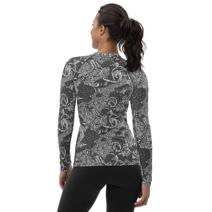 Women's Rash Guard - Shadow Reverie