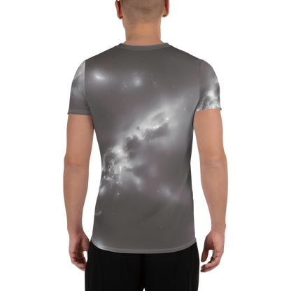 Men's Athletic T-Shirt - Silver Nebula