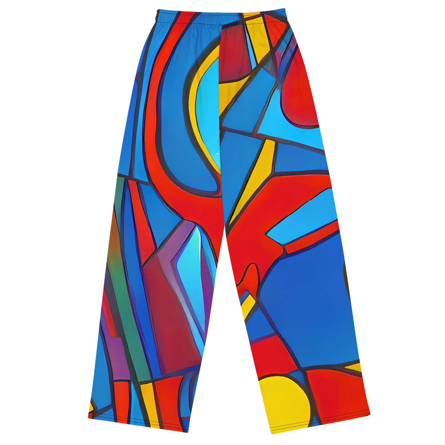 Wide-Leg Pants - Mondrian Maze