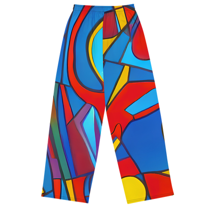 Wide-Leg Pants - Mondrian Maze