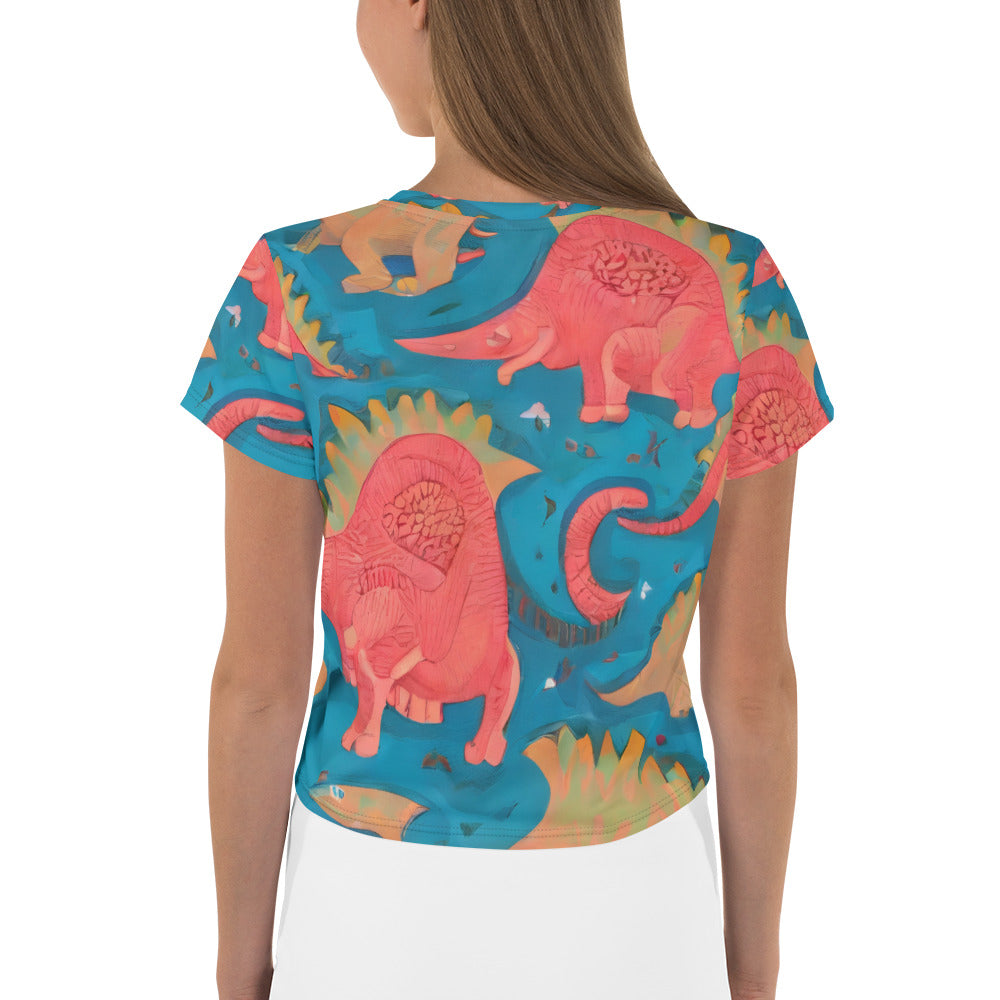 Women's Crop Tee - Jurassic Jive