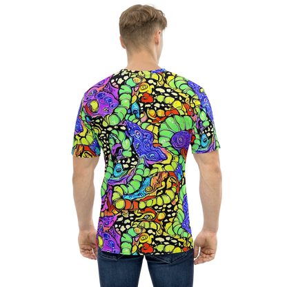 Men's Crew Neck T-Shirt - Frostwork Fantasy