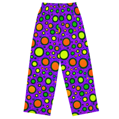 Wide-Leg Pants - Luminous Bubbles