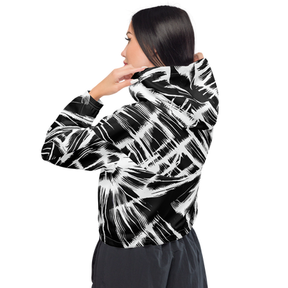 Women's Cropped Windbreaker - Silent Thunder