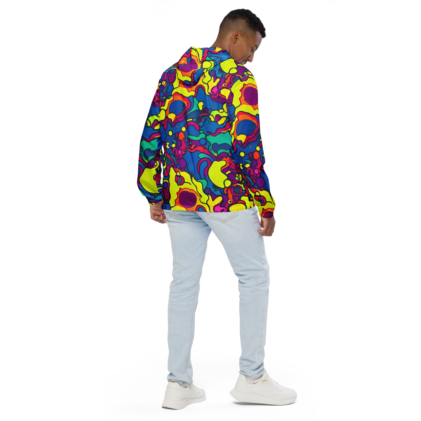 Men's Windbreaker - Colorful Chaos