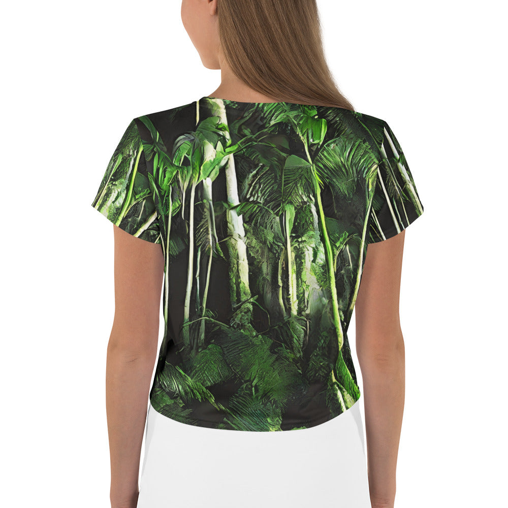 Women's Crop Tee - Emerald Canopy