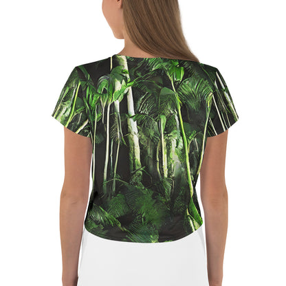 Women's Crop Tee - Emerald Canopy