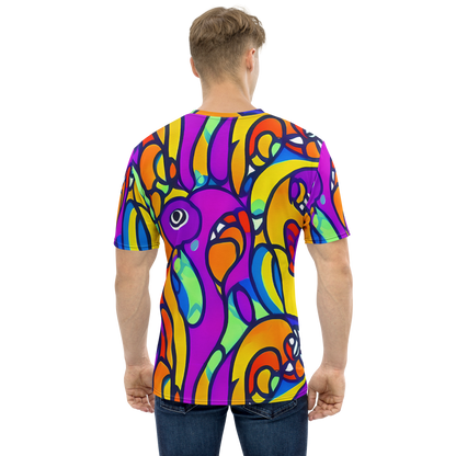 Men's Crew Neck T-Shirt - Kaleido Fish