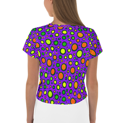 Women's Crop Tee - Luminous Bubbles