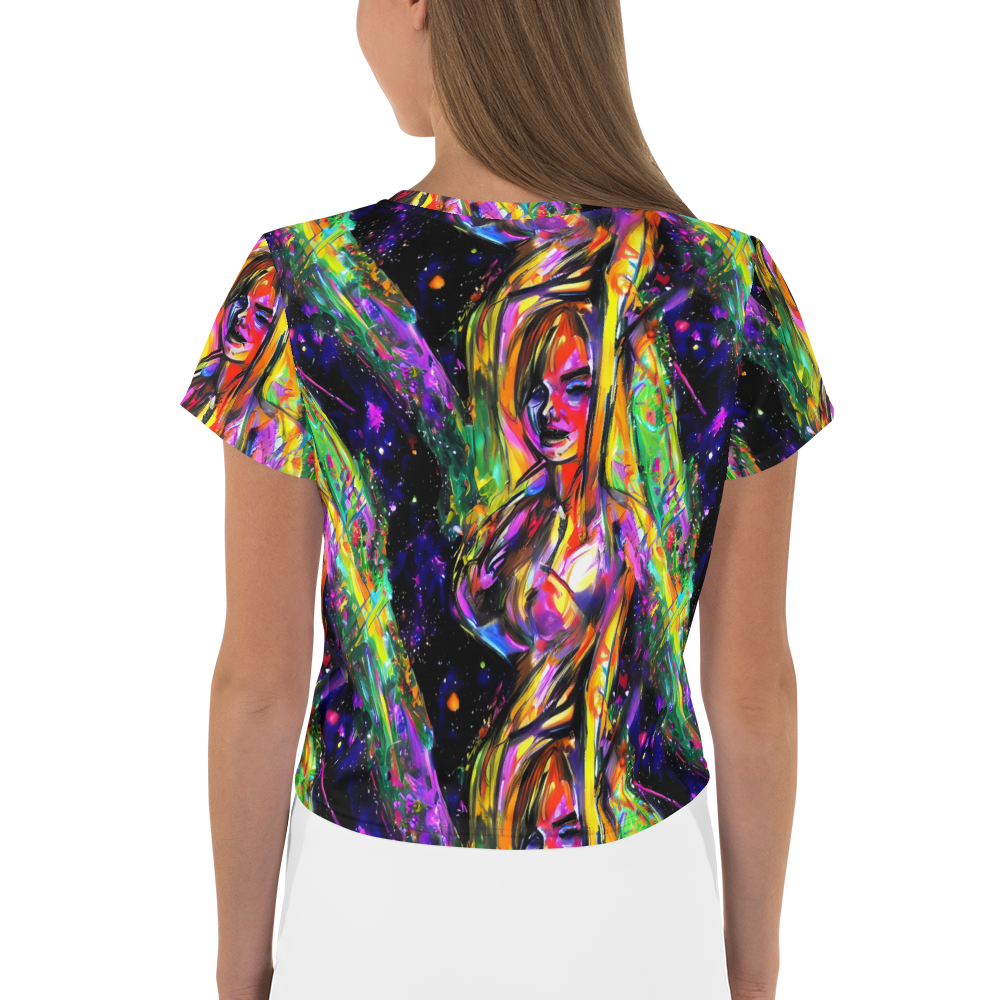 Women's Crop Tee - Galactic Flamenco