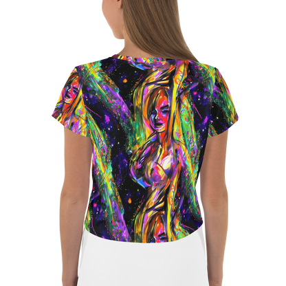 Women's Crop Tee - Galactic Flamenco