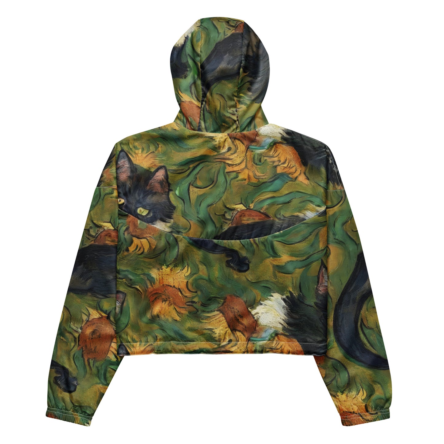 Women's Cropped Windbreaker - Tessellation, Cornelis Saftleven