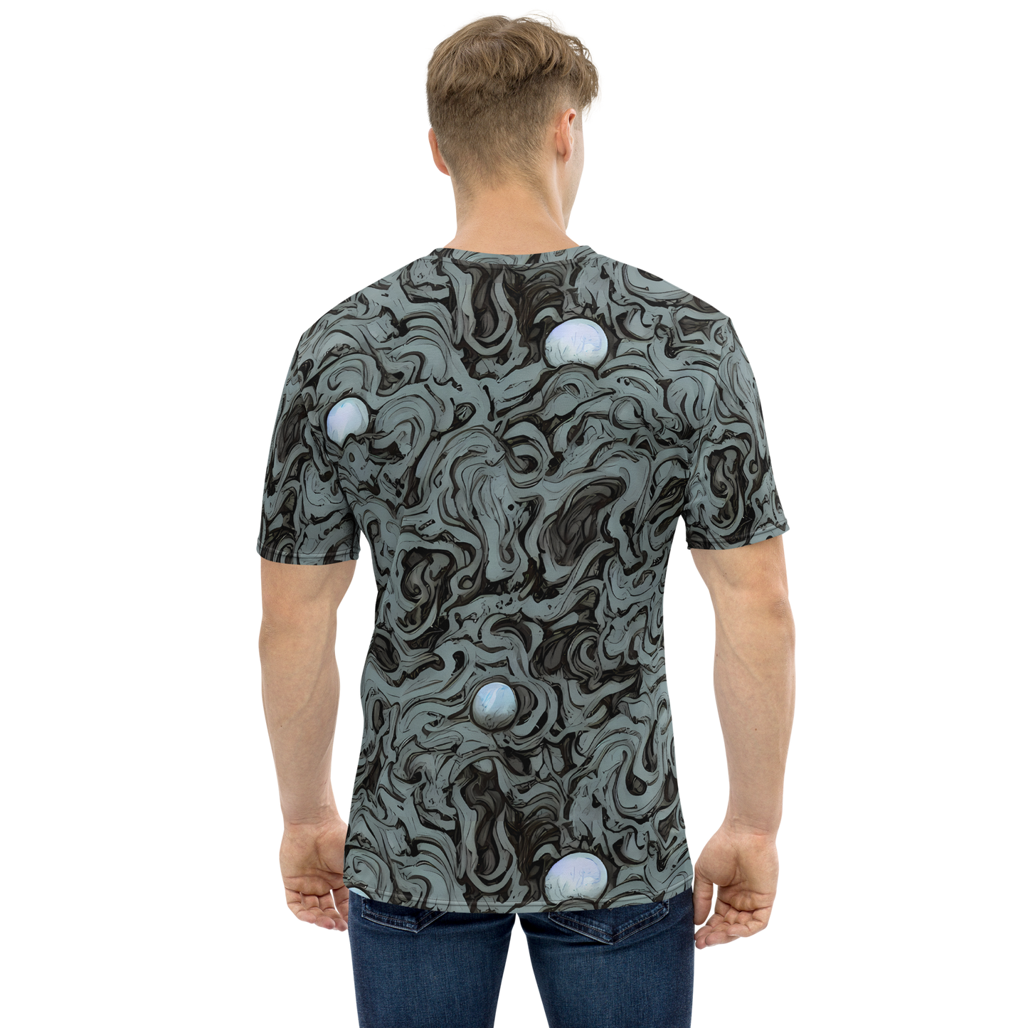 Men's Crew Neck T-Shirt - Caruso Swirl