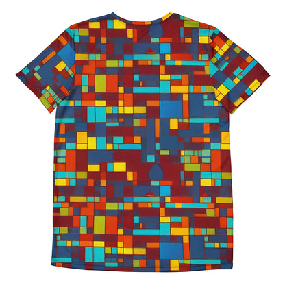 Men's Athletic T-Shirt - Astral Grid