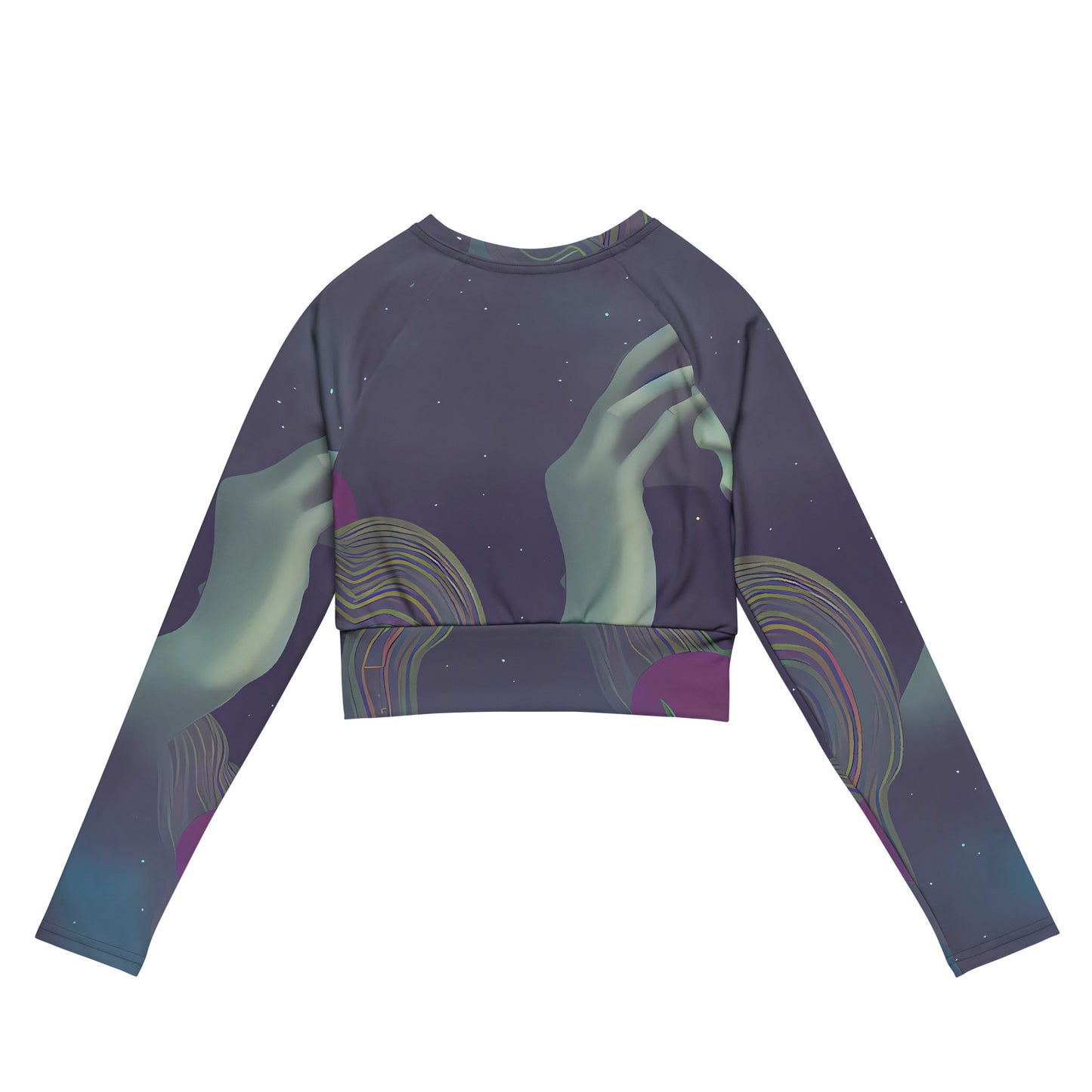 Long Sleeve Crop Top - Ethereal Muse