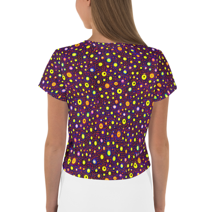 Women's Crop Tee - Cosmic Dotscape