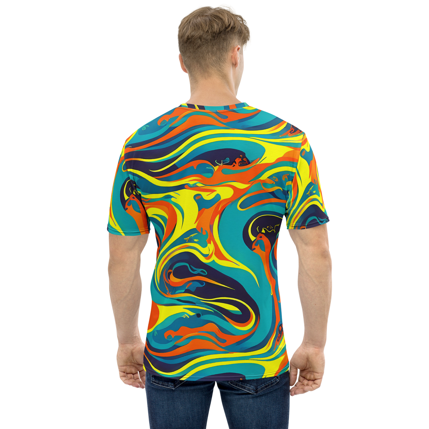 Men's Crew Neck T-Shirt - Mythic Maelstrom