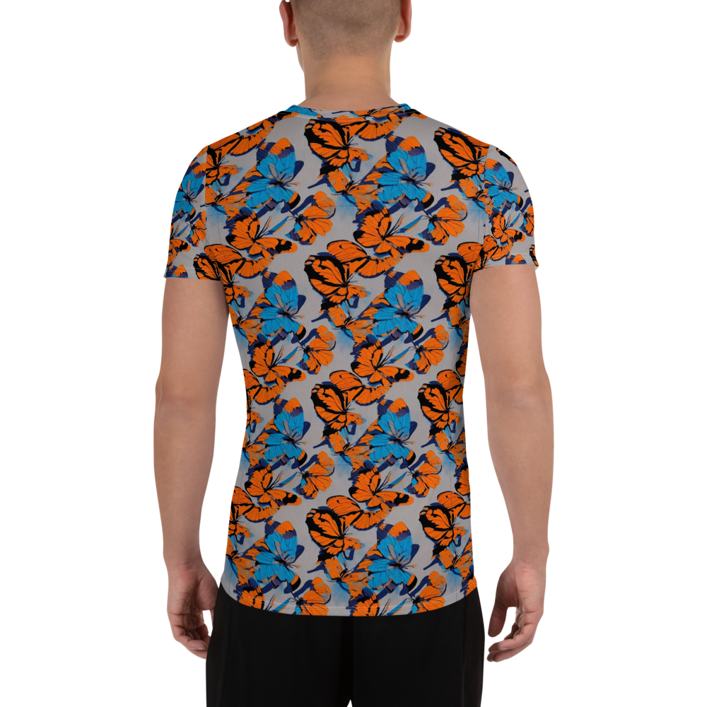 Men's Athletic T-Shirt - Flutter Wave