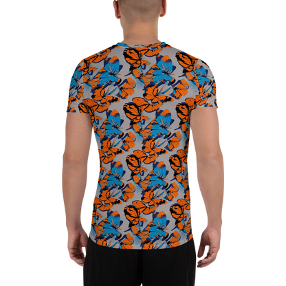 Men's Athletic T-Shirt - Flutter Wave