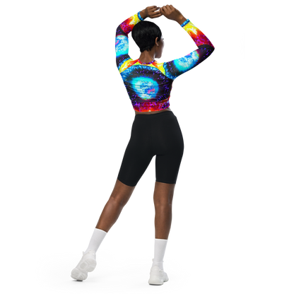 Long Sleeve Crop Top - Vriesian Vortex