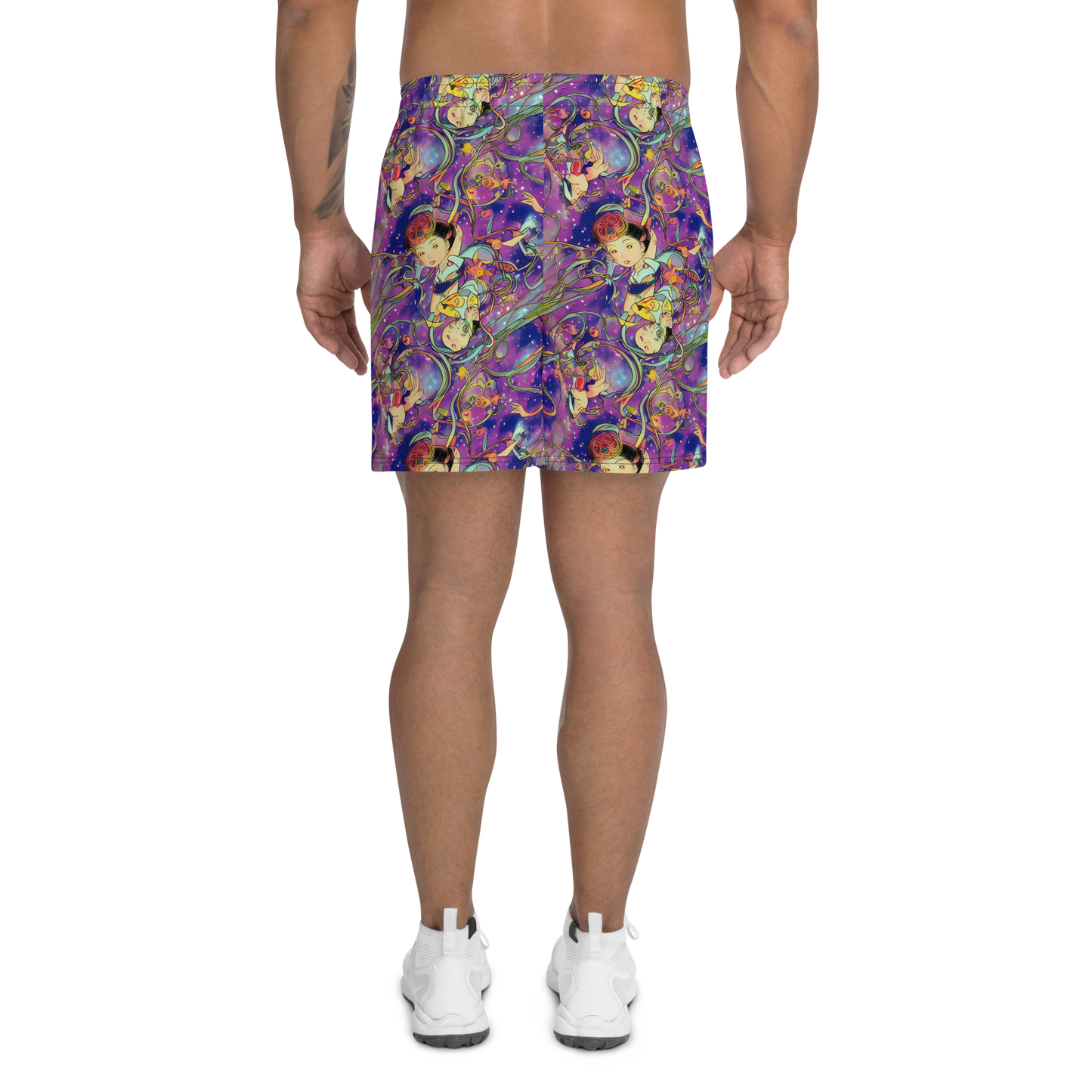 Men's Athletic Shorts - Spiral of Stardust