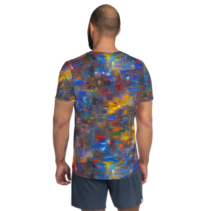 Men's Athletic T-Shirt - Abstract Conflux