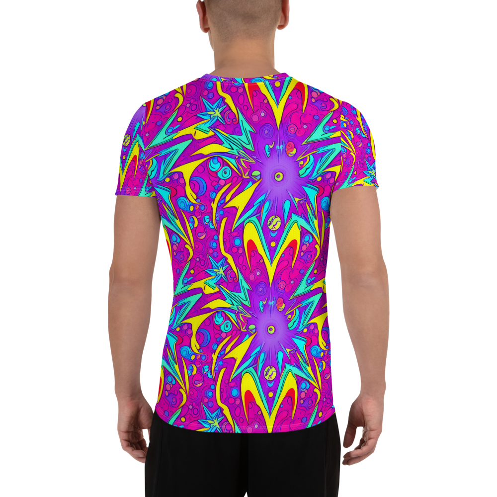 Men's Athletic T-Shirt - Nebula Radiance