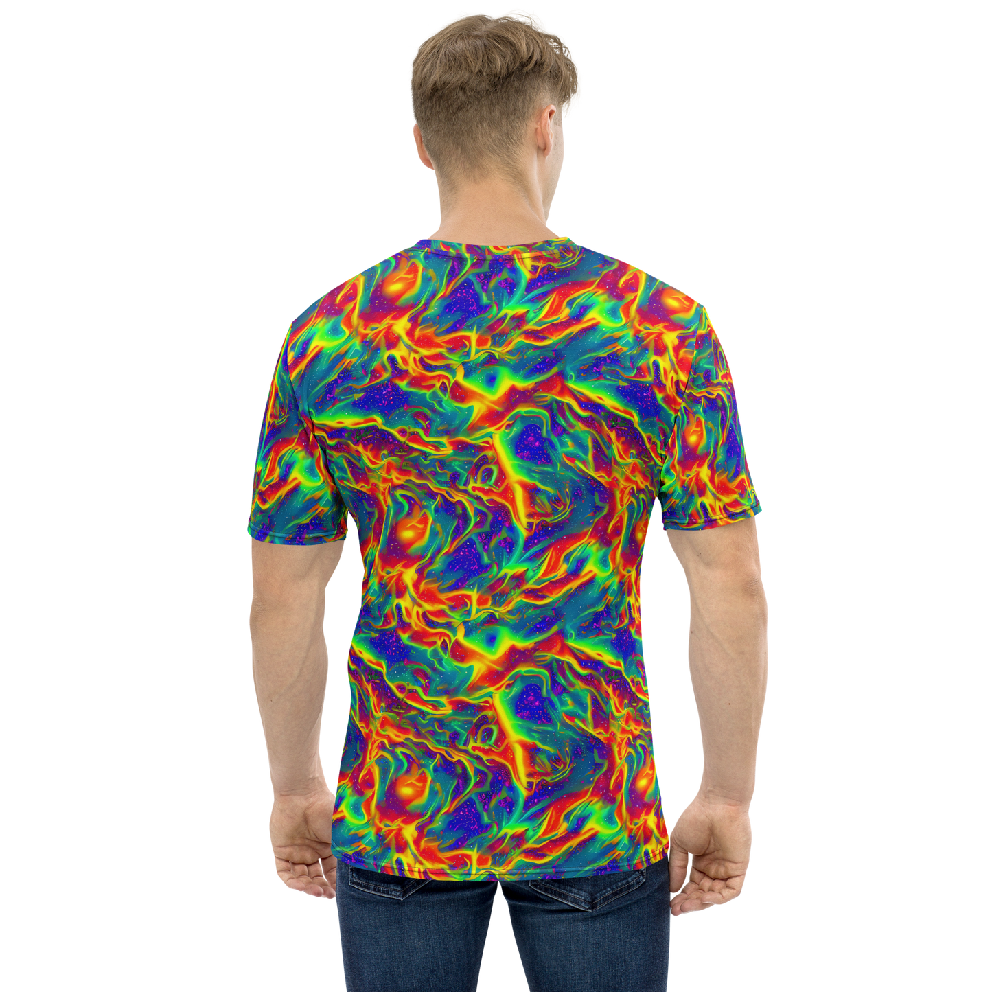 Men's Crew Neck T-Shirt - Nebula Symphony