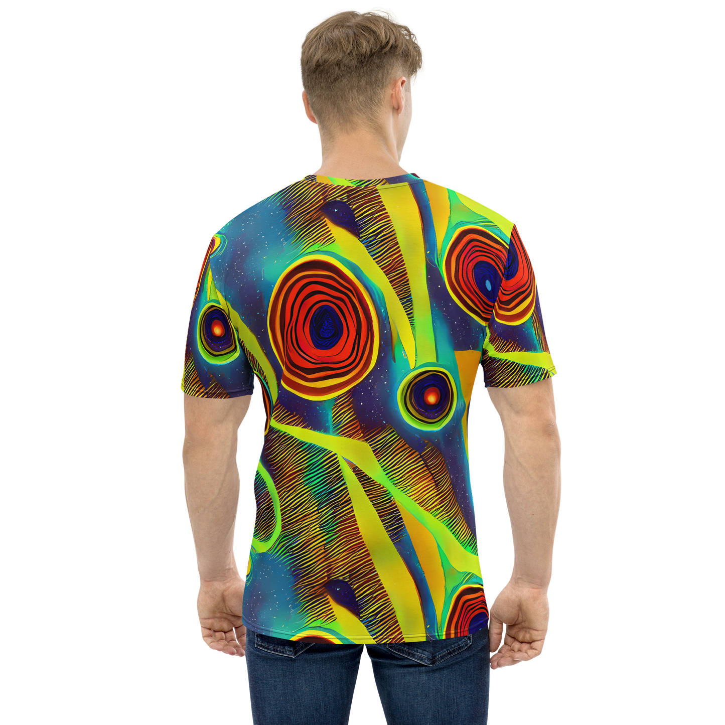 Men's Crew Neck T-Shirt - Galactic Pulse