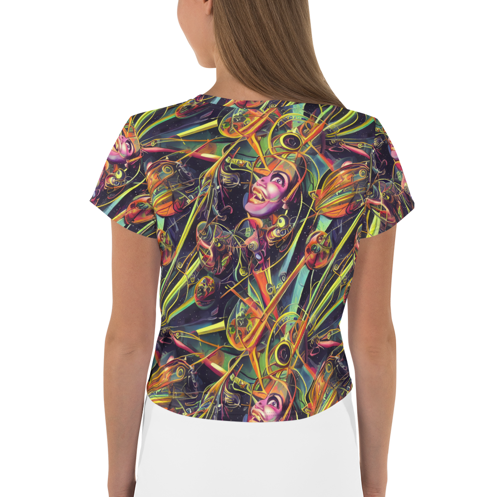 Women's Crop Tee - Psychedelic Deep Space