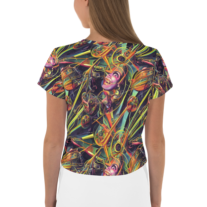 Women's Crop Tee - Psychedelic Deep Space