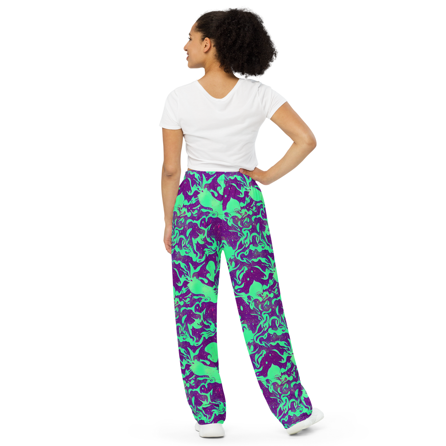 Wide-Leg Pants - Alien Ripples