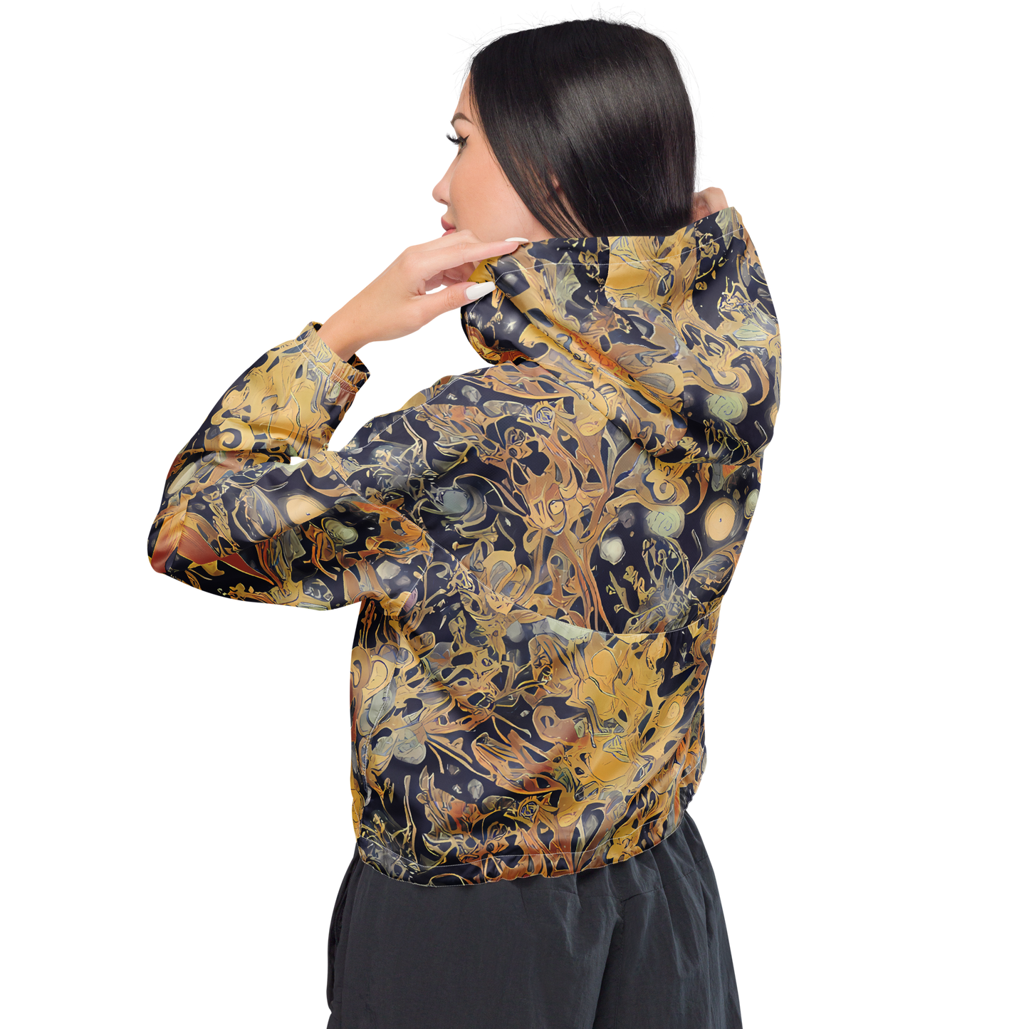 Women's Cropped Windbreaker - Kessel's Dream