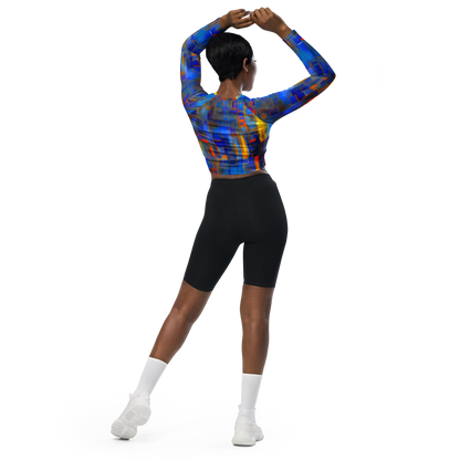 Long Sleeve Crop Top - Neoplastique Flow