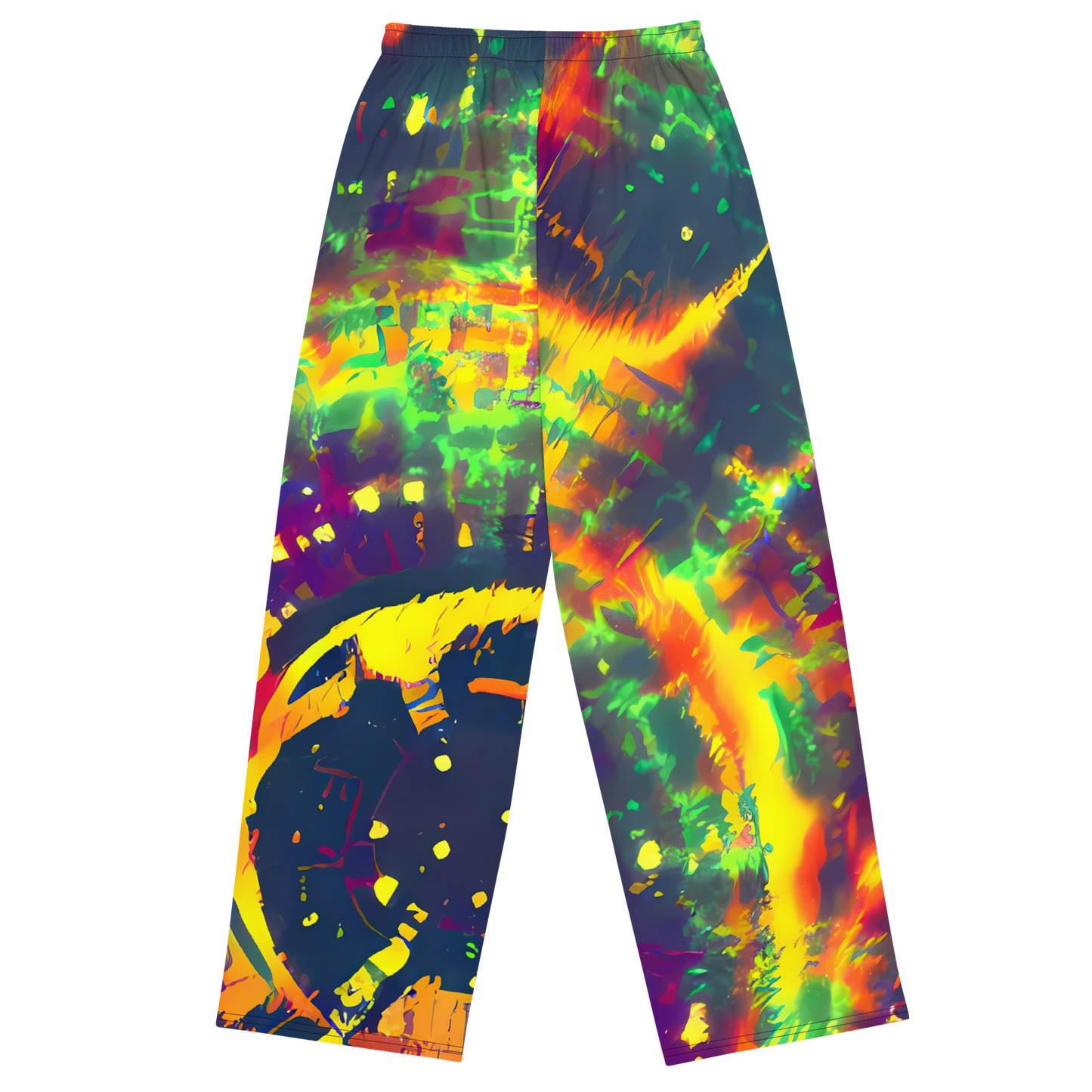 Wide-Leg Pants - Hypercolor Oasis