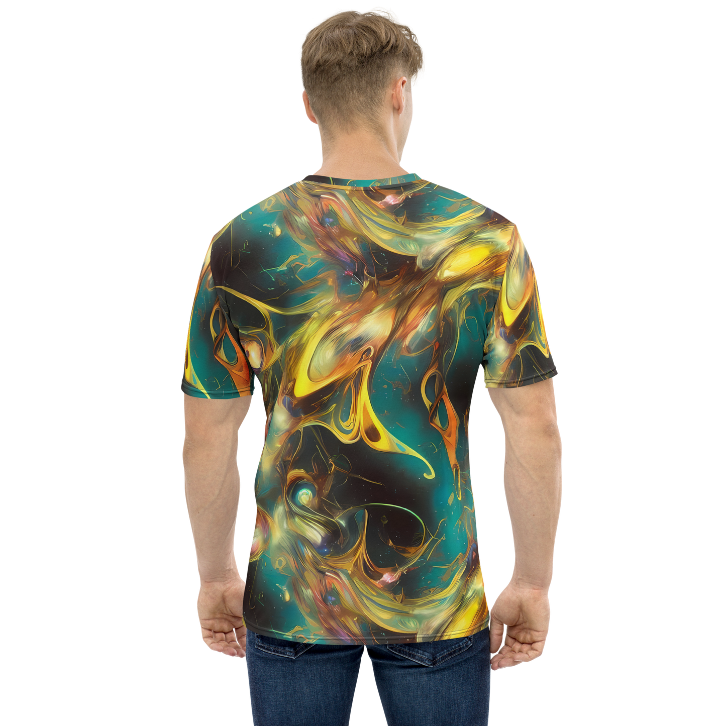 Men's Crew Neck T-Shirt - Elegant Whirl