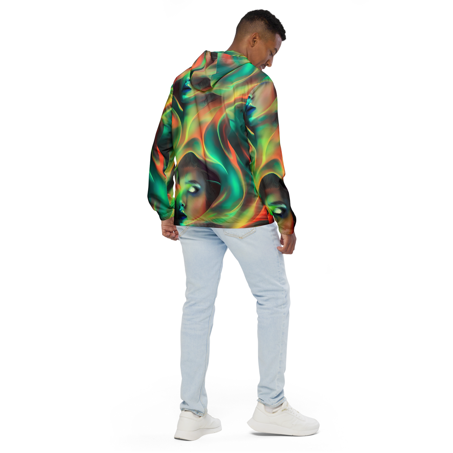 Men's Windbreaker - Soulfire Embrace