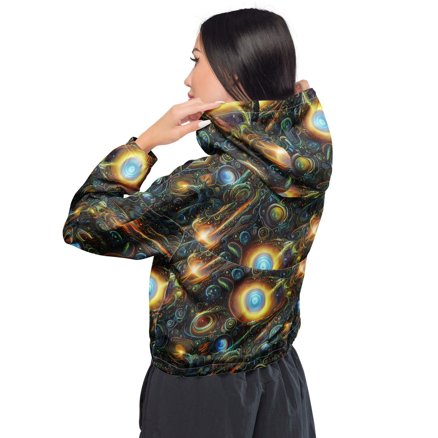 Women's Cropped Windbreaker - Ferez Vortex