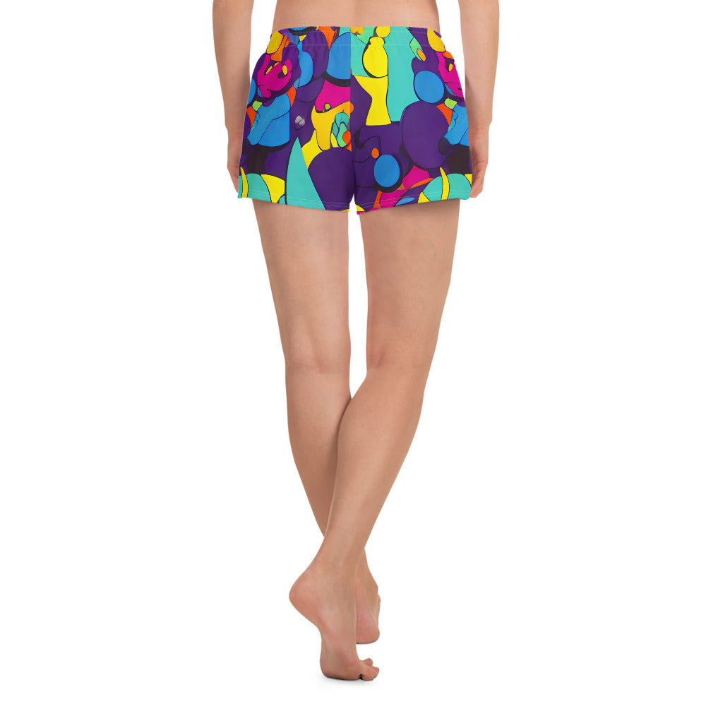 Women’s Athletic Shorts - Psychedelic Harmony